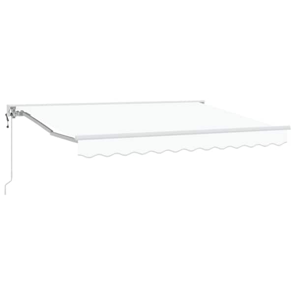vidaXL Kailastud raam Valge 350 x 200 cm Pol&uuml;ester PU-kattega