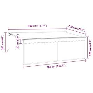 Budsorovatelné zastřešení Krémová 400 x 200 cm - obrázek 13