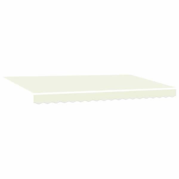 vidaXL Kokkuvolditav varikatus cream 400 x 200 cm