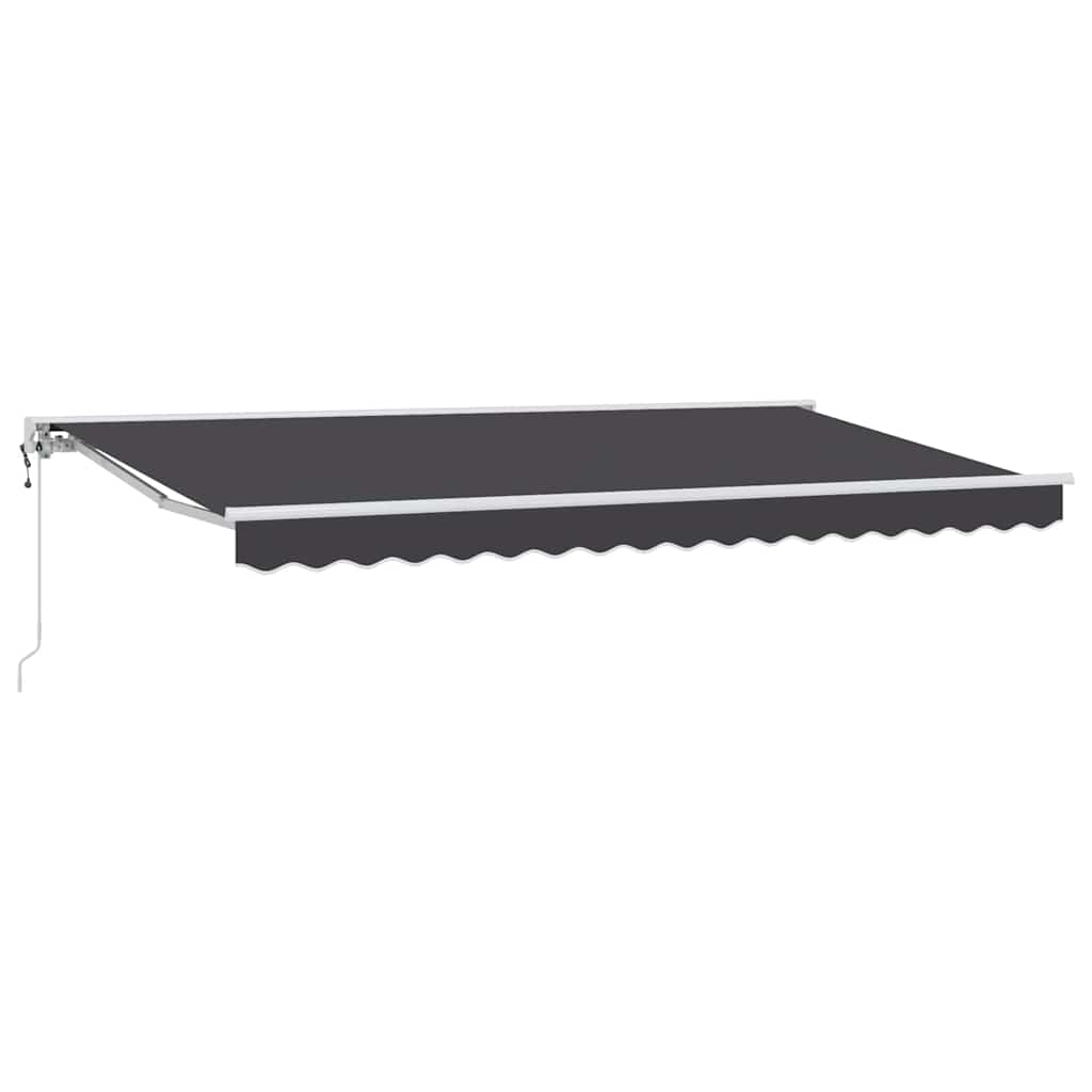 Vetoutuva markiisi Antrasiitti 400×200 cm