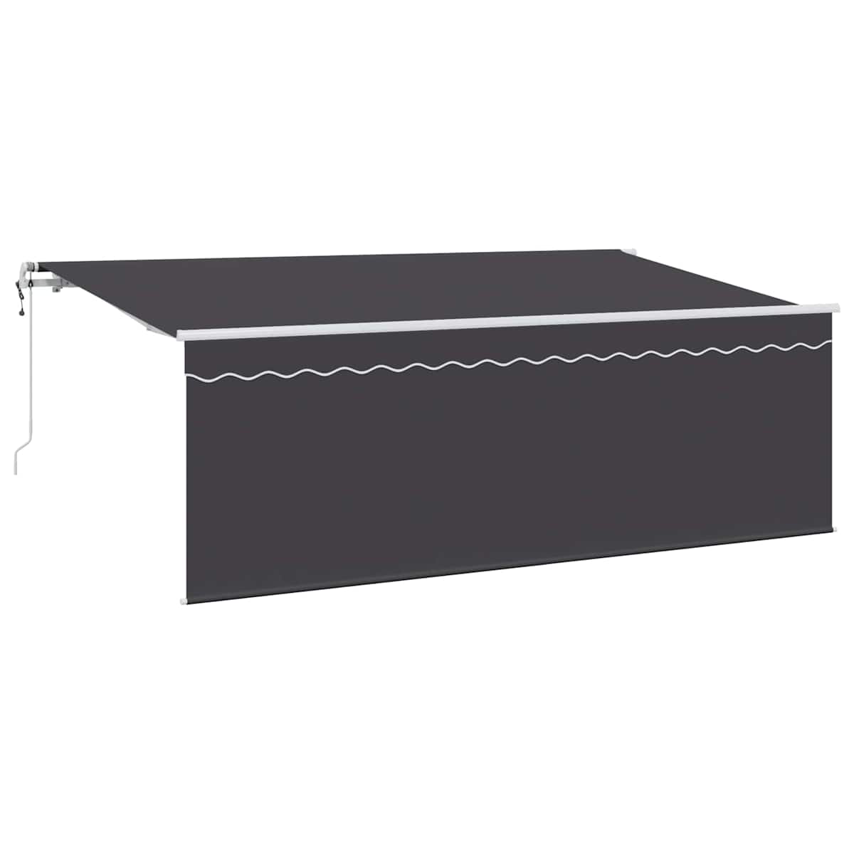 Udtrækkelig markise Antracit 400 x 200 cm