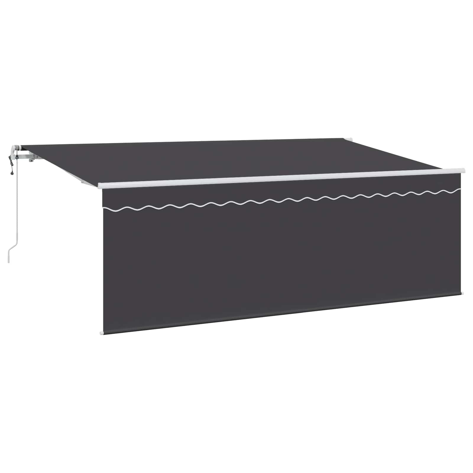 vidaXL Cortina Retractabilă Antracit 400 x 200 cm