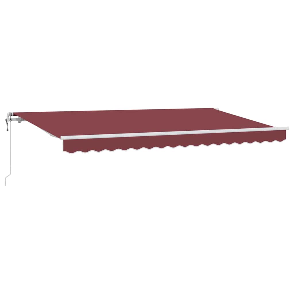 Vetoutuva markiisi Burgundi 400 x 200 cm Polyesteri, Alumiini