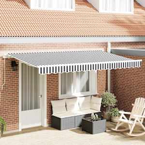Retraktilna tenda Antracit 400 x 200 cm blago