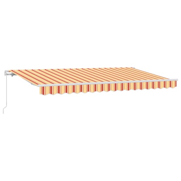vidaXL Kokkuvolditav varikatus Kollane 400 x 200 cm kangas