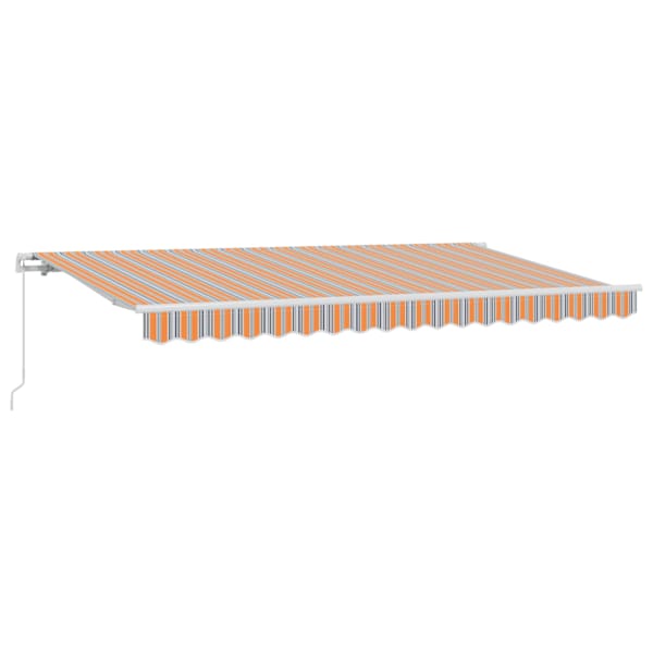 vidaXL Kokkuvolditav varikatus Mitmev&auml;rviline 400 x 200 cm kangas