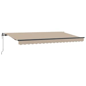 Budsorovatelné zastřešení Béžová 400 x 200 cm textil - obrázek 2