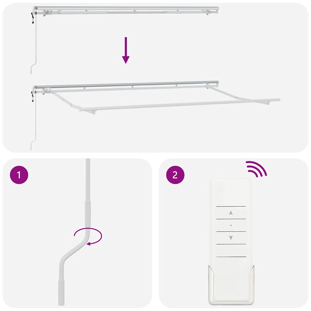 Inklapbaar Zonnescherm Groen 400 x 200 cm Stof image 9