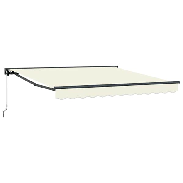 vidaXL Kailastud raam Kreemjas 300 x 250 cm Pol&uuml;ester PU-kattega
