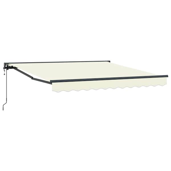 vidaXL Kailastud raam Kreemjas 300 x 250 cm Pol&uuml;ester PU-kattega