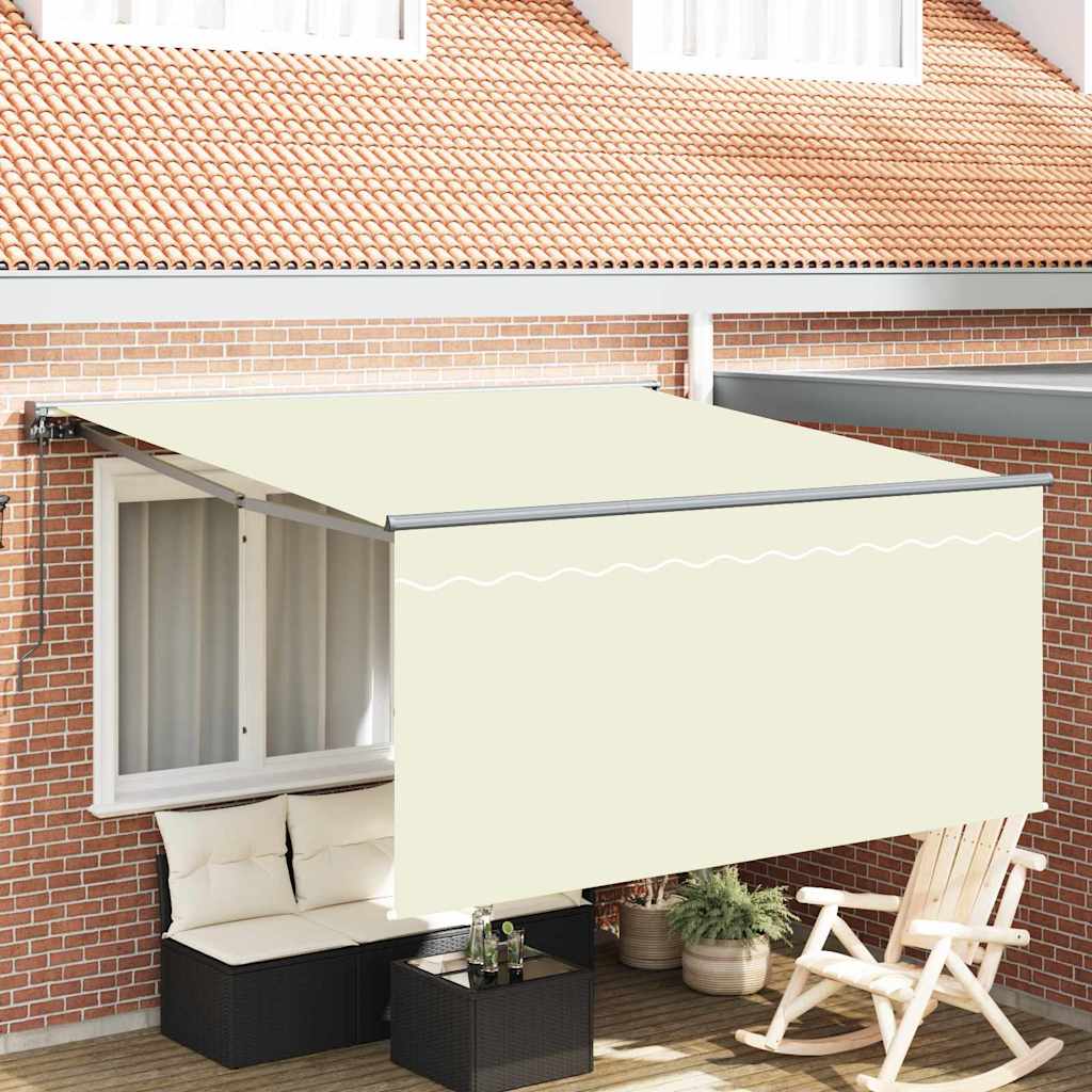 Inklapbaar Zonnescherm Crème Large Polyester