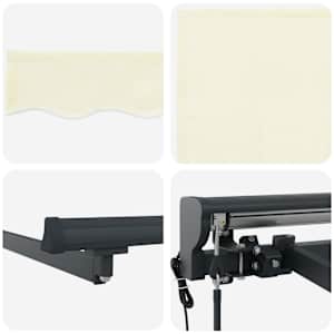 Retraktilna tenda krema 300 x 250 cm Poliester in aluminij - slika 10