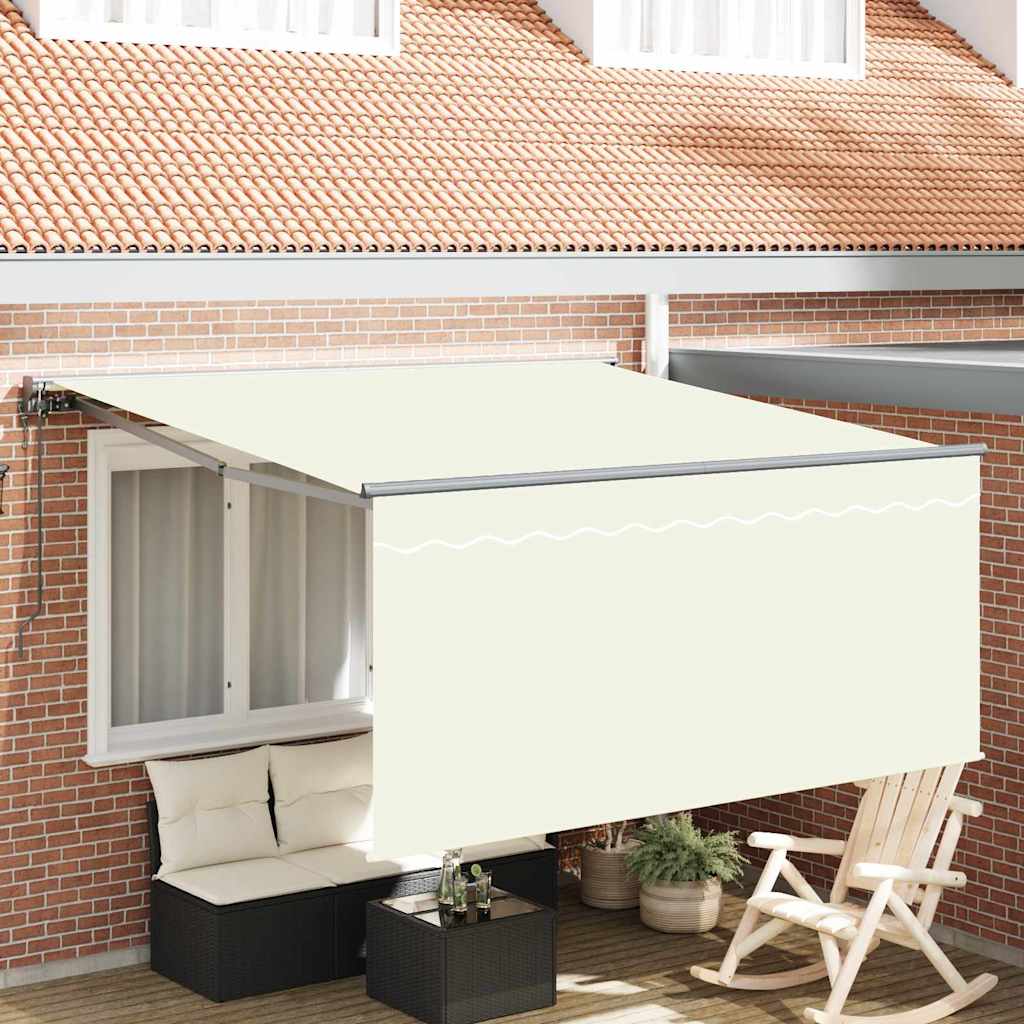 Inklapbaar Zonnescherm Beige Large Polyester, Stof