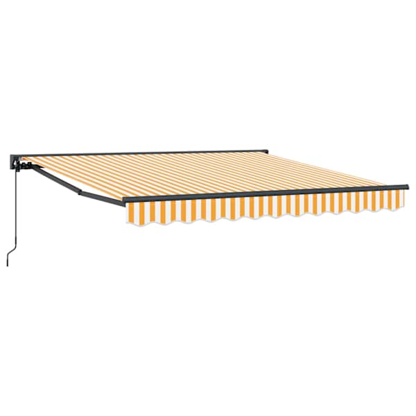 vidaXL Kailastud raam Kollane ja Valge 300 x 250 cm