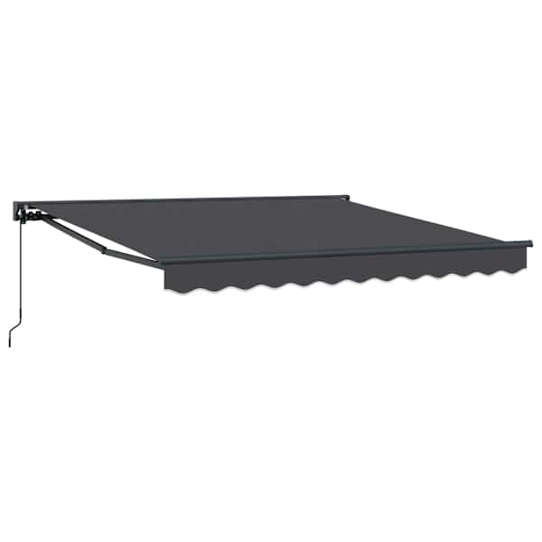 vidaXL Kailastud raam Antratsiit 300 x 250 cm Pol&uuml;ester PU-kattega