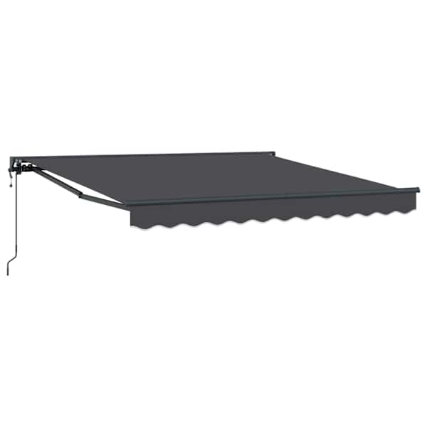 vidaXL Kailastud raam Antratsiit 300 x 250 cm Pol&uuml;ester PU-kattega