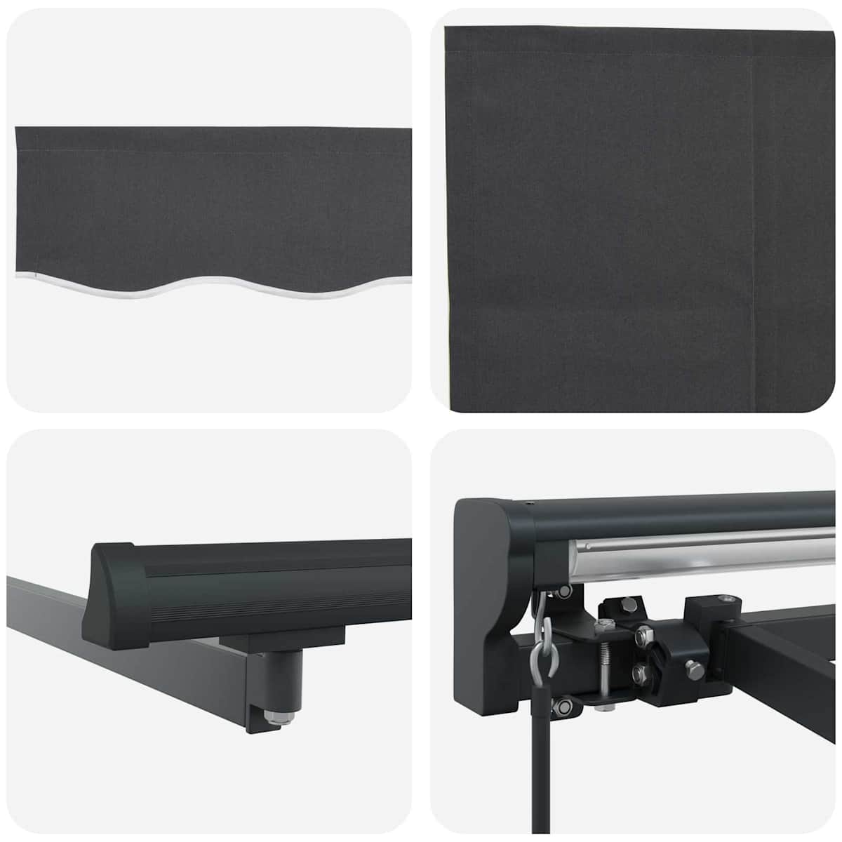 Udtrækkelig markise Antracit 300 x 250 cm - Billede 10