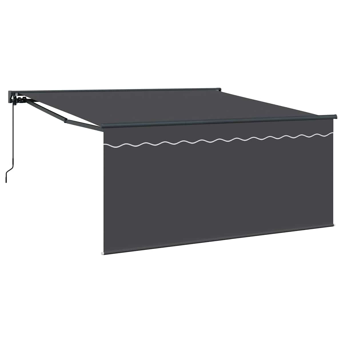 Udtrækkelig markise Antracit 300 x 250 cm - Billede 2