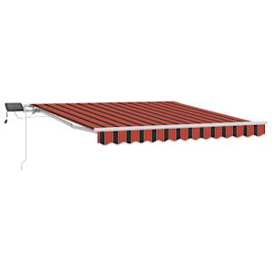 vidaXL Kokkuvolditav varikatus oranž ja pruun 300 x 250 cm