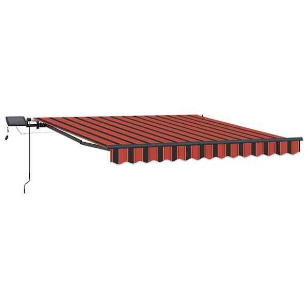 vidaXL Kokkuvolditav varikatus oranž ja pruun 300 x 250 cm