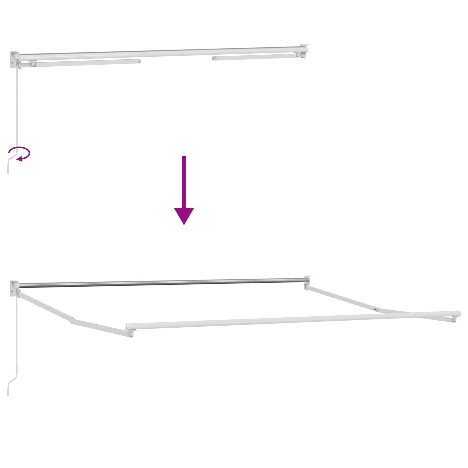 Inklapbaar Zonnescherm Oranje en Bruin 300 x 250 cm image 5