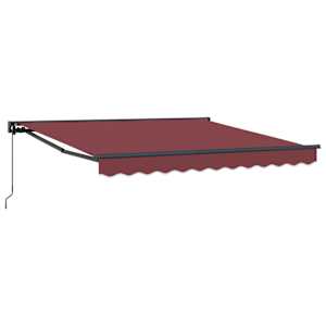 vidaXL Kailastud raam Veinipunane 300 x 250 cm Pol&uuml;ester PU-kattega