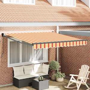Stahovací markýza Žlutá a oranžová 300 x 250 cm - obrázek 1