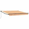 vidaXL Kokkuvolditav varikatus Kollane ja oranž 300 x 250 cm