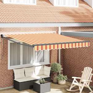 Markýza Žlutá a oranžová 300 x 250 cm Polyester a kov - obrázek 1