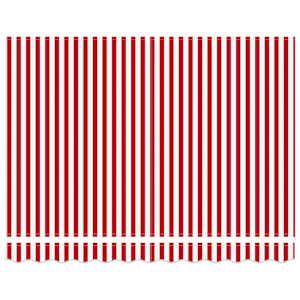 Stahovací markýza Červená a Bílá 300 x 250 cm Polyester a kov - obrázek 6