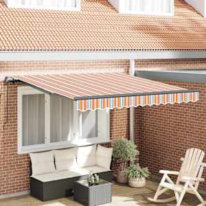 Stahovací markýza Vícebarevný 300 x 250 cm Polyester a hliník - obrázek 1