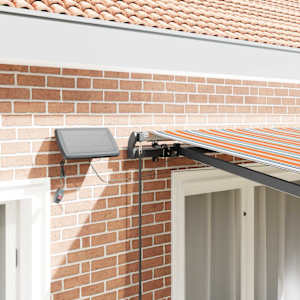 Retraktilna tenda z LED lučmi večbarvno 300 x 250 cm blago - slika 4