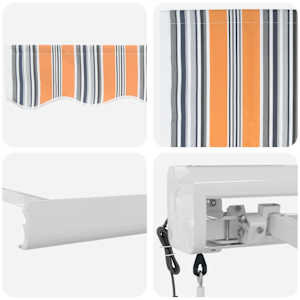 Markýza Vícebarevný 300 x 250 x 165 cm Polyester a hliník - obrázek 8
