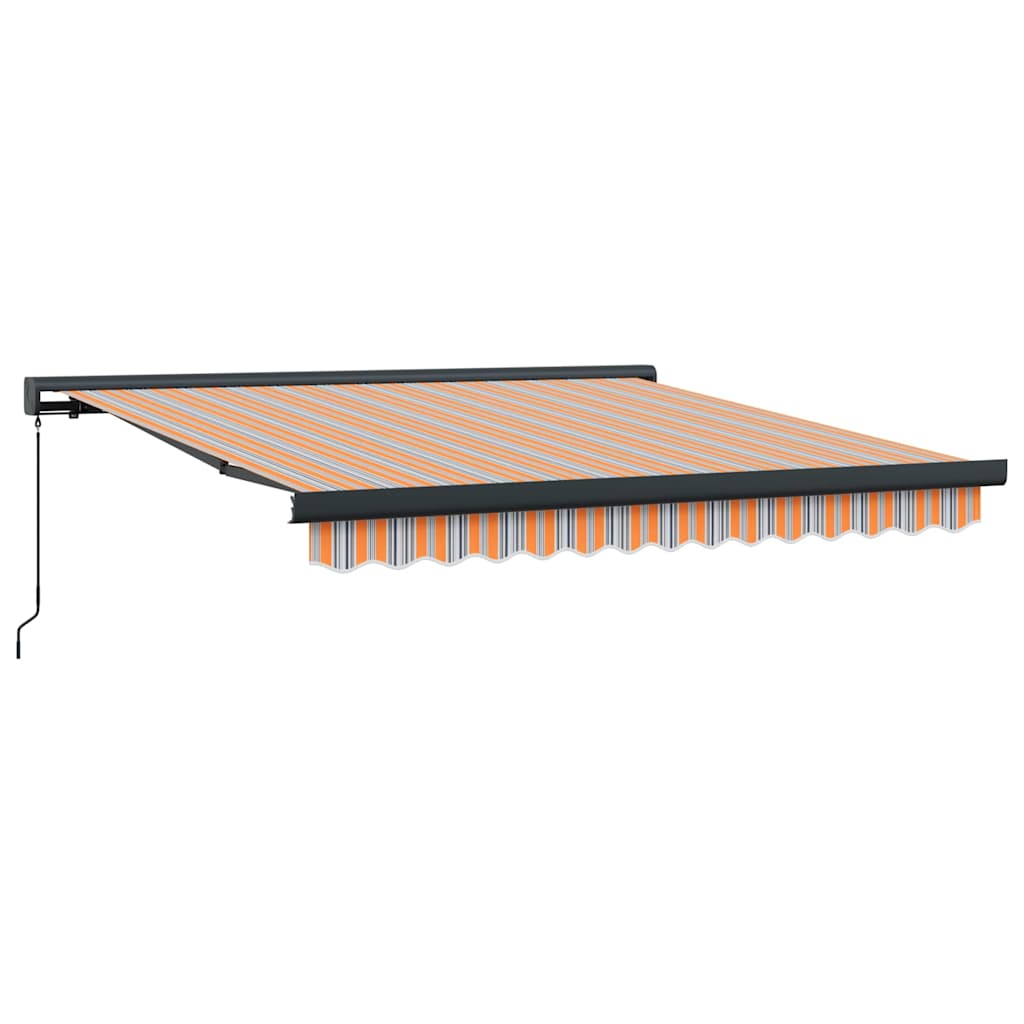 Manuaalinen Sisäänvedettävä Markiisi Monivärinen Raidallinen 300×250 cm