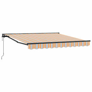 Retraktilna tenda Modra in Oranžna 300 x 250 cm - slika 2