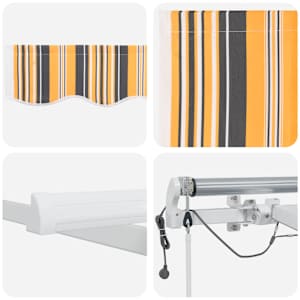 Stahovací markýza Vícebarevný 300 x 250 cm Polyester - obrázek 10