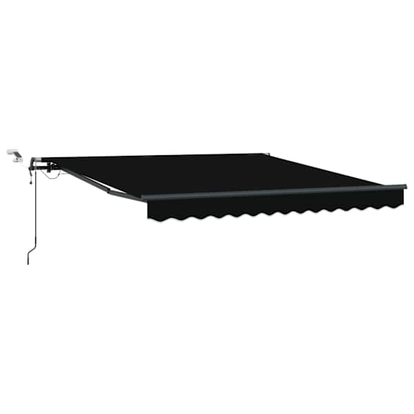 vidaXL Kokkuvolditav varikatus Must 300 x 250 cm Pol&uuml;ester