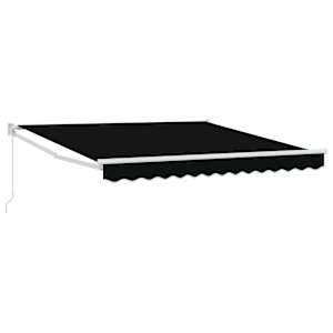 vidaXL Kokkuvolditav varikatus Must 300 x 250 x 165 cm