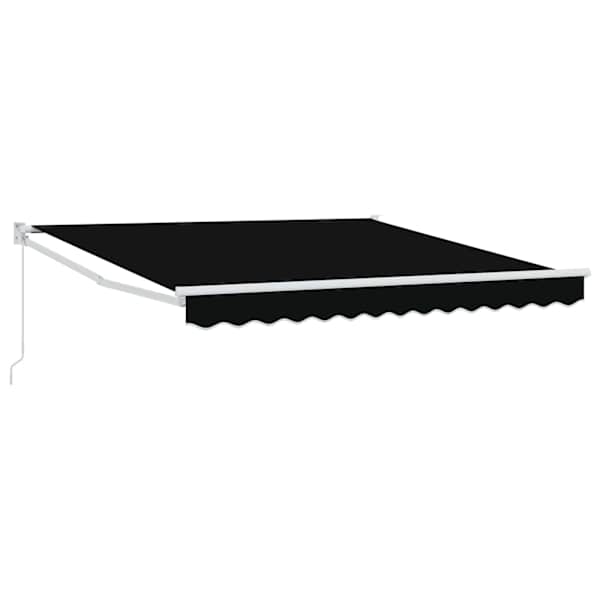 vidaXL Kokkuvolditav varikatus Must 300 x 250 x 165 cm