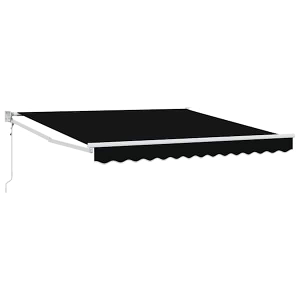 vidaXL Kokkuvolditav varikatus Must 300 x 250 x 165 cm