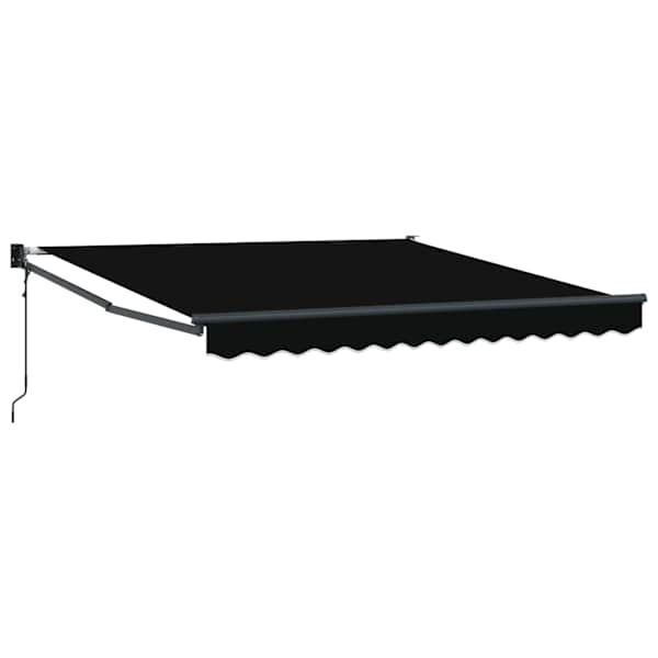 vidaXL Kokkuvolditav varikatus Must 300 x 250 x 165 cm