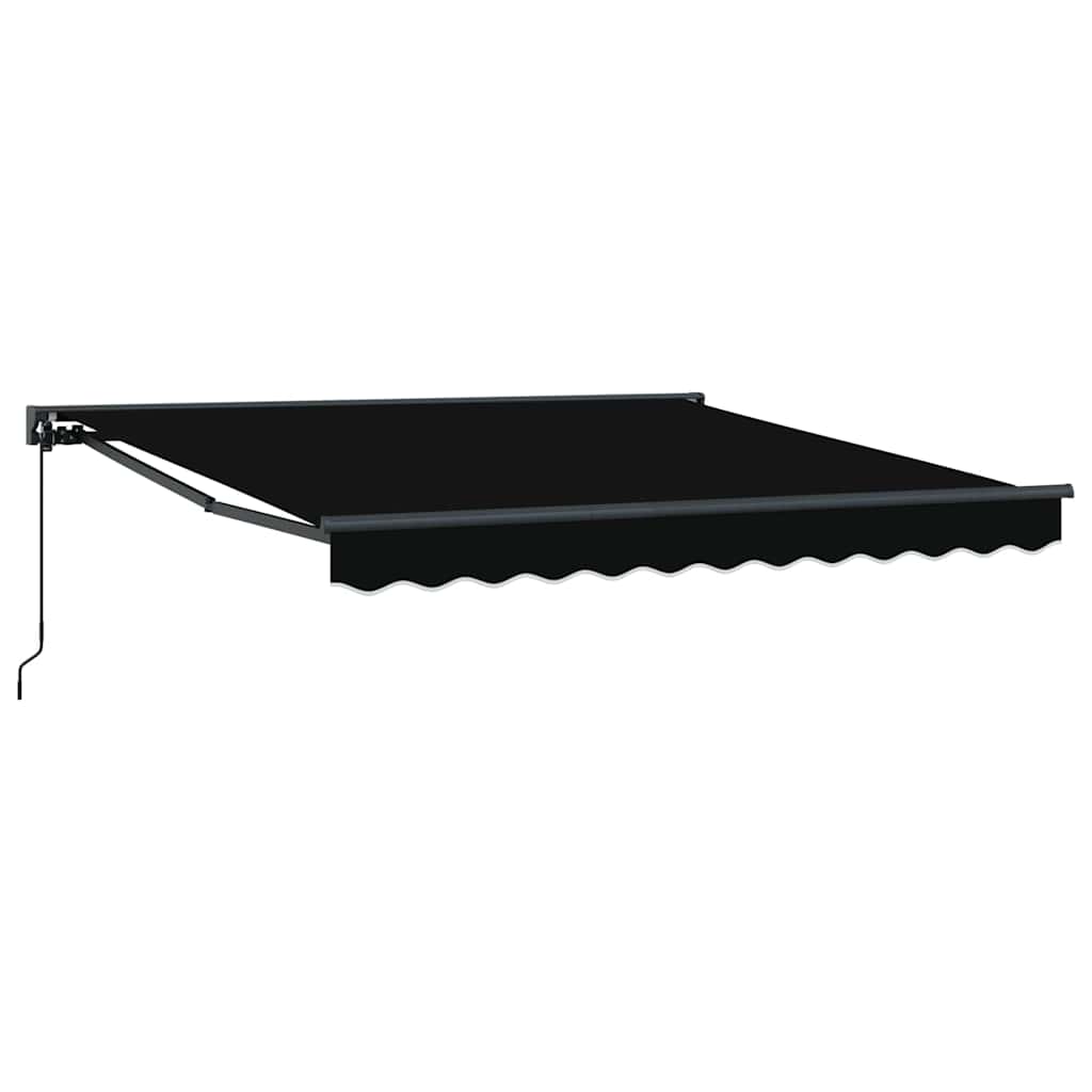 Vetoutuva markiisi Musta 300×250 cm Polyesteri