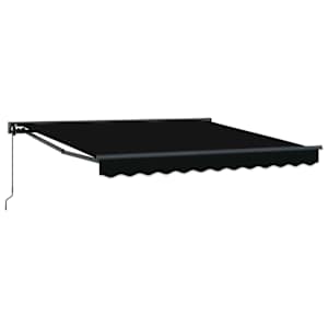 vidaXL Kailastud raam Must 300 x 250 cm Pol&uuml;ester PU-kattega