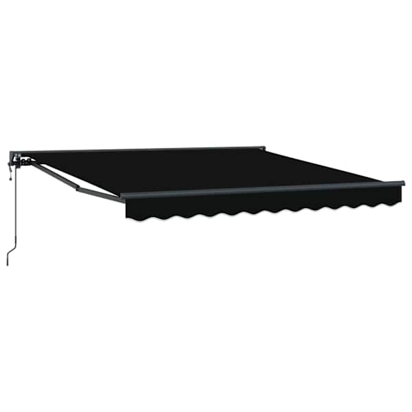 vidaXL Kailastud raam Must 300 x 250 cm Pol&uuml;ester PU-kattega