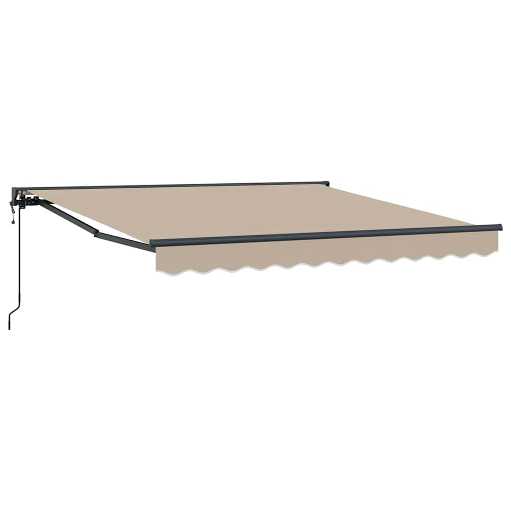 Vetoutuva markiisi Beige 300×250 cm Polyesteri