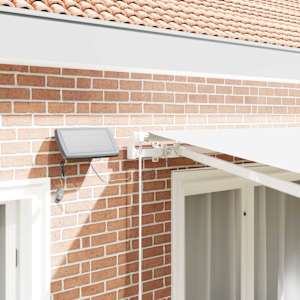 Retraktilna tenda Bela 300 x 250 cm Tkanina in jeklo - slika 4