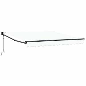 vidaXL Kokkuvolditav varikatus Valge 300 x 250 x 165 cm