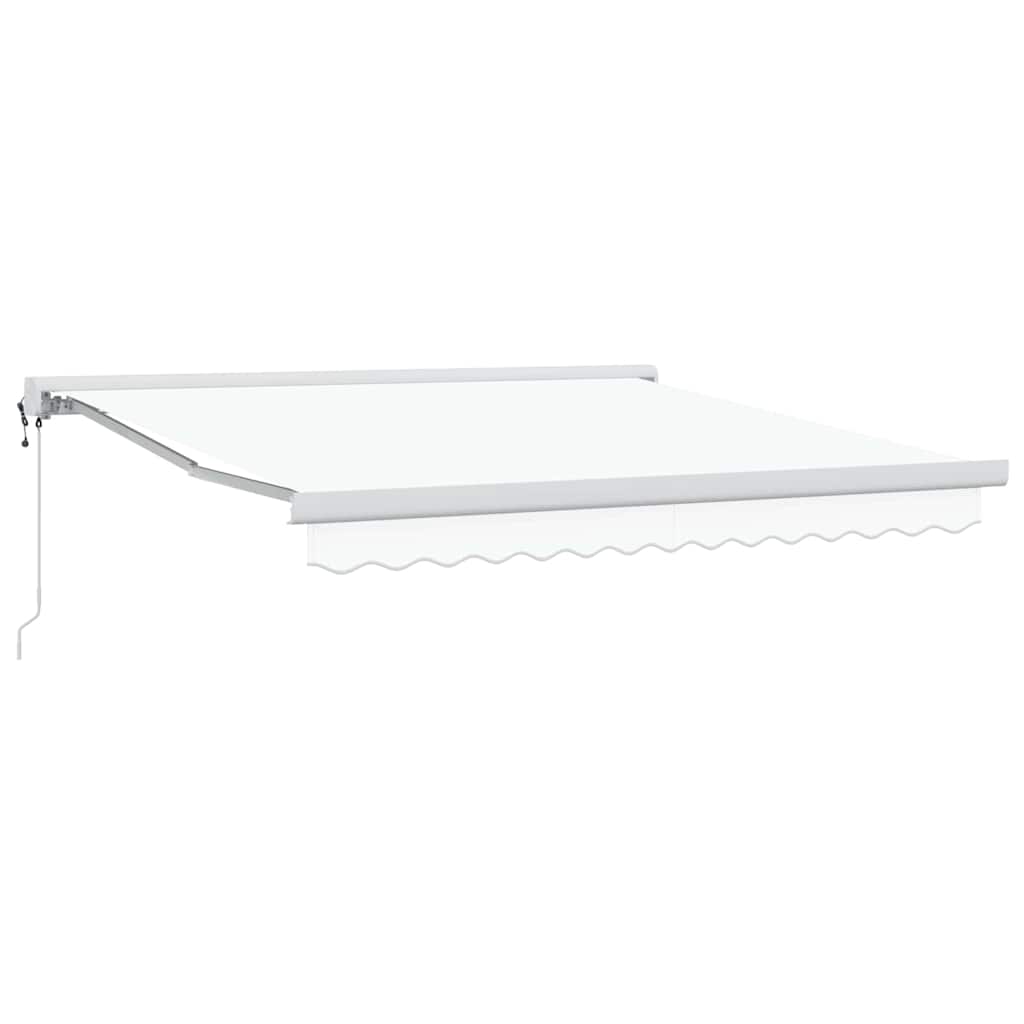 Automaattinen sisäänvedettävä markiisi valkoinen 300×250 cm, vidaXL Markiisin vaihto kangas 3×2.5 m runkoon valkoinen