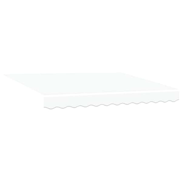 vidaXL Kokkuvolditav varikatus Valge 300 x 250 x 165 cm