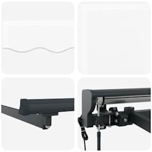 Retraktilna tenda Bela 300 x 250 cm Poliester in kovina - slika 8